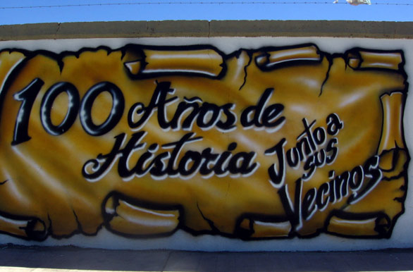 Mural aniversario 100 aos - Colonia 25 de Mayo