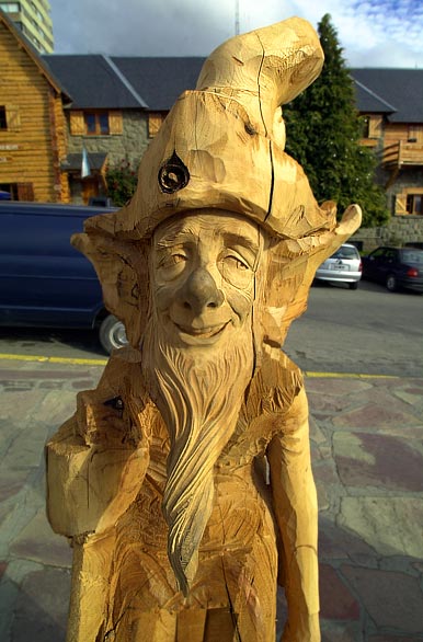 Wooden sculpture - San Carlos de Bariloche