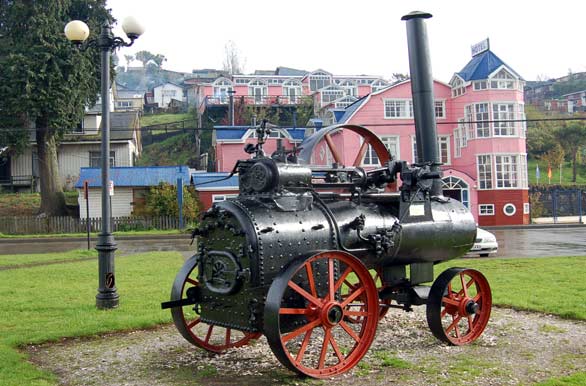 Antigua mquina a vapor - Castro