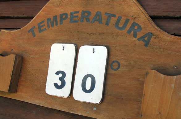 Temperatura del agua termal - Copahue
