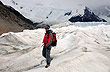 Franc�s en el glaciar Torre - Foto: Karina Jozami