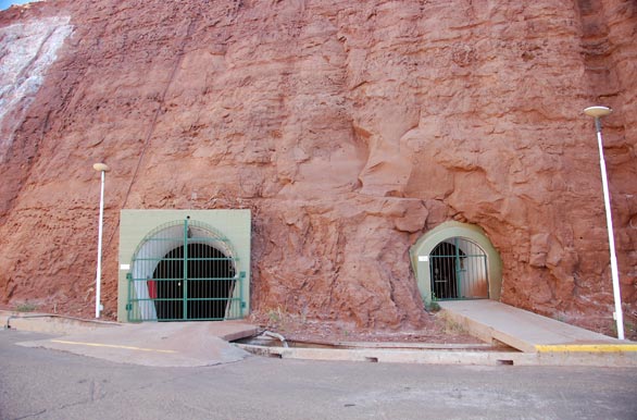Tunnels in the dam, Hydroelectric power station - Villa El Chocn