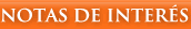 Notas de inter�s