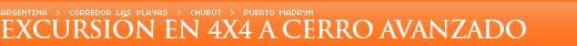 Excursi�n en 4 x 4 a Cerro Avanzado
