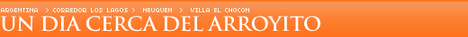 Un d�a cerca del Arroyito