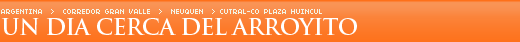 Un d�a cerca del Arroyito