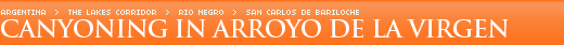 Canyoning in Arroyo de la Virgen