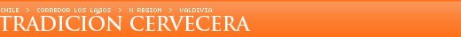 Tradici�n cervecera