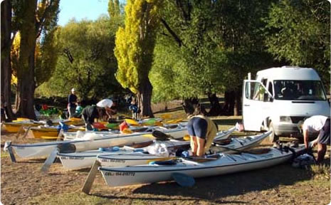 Travesía en kayak por el río Limay