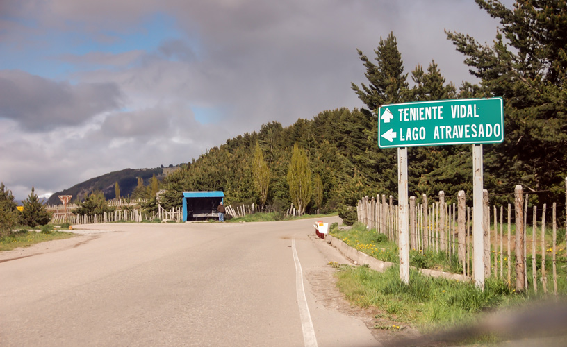 Las afueras de la ciudad de Coyhaique