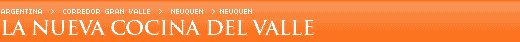La nueva cocina del valle