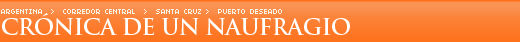 Cr�nica de un naufragio