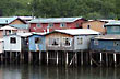 Las casas en el mar
