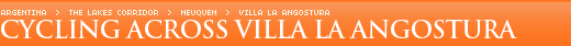 Cycling in Villa La Angostura