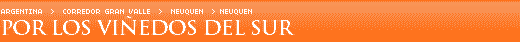 Por los vi�edos del sur