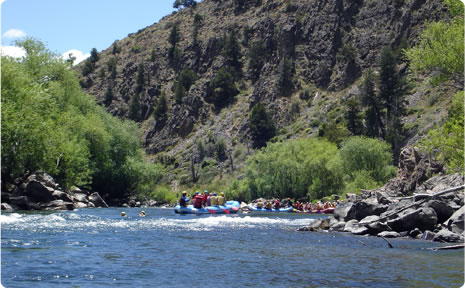 Rafting en el río Aluminé