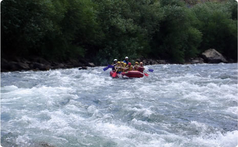 Rafting en el río Aluminé