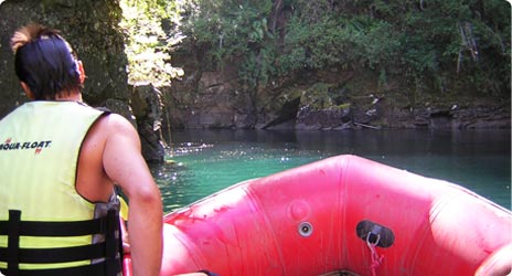 Rafting along the Hua Hum River