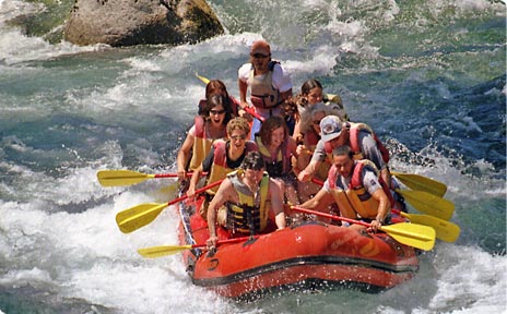 Rafting along the Hua Hum River