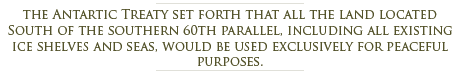 History of the Antartic Treaty