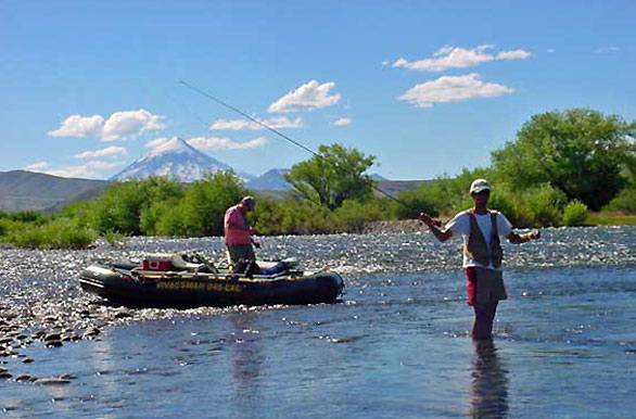 Postal de pesca - Pesca con mosca en Patagonia