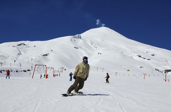 Snowboard en el volcn - Pucn