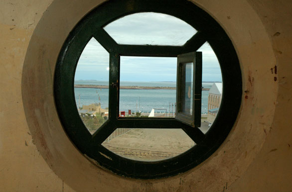 Vista desde la ventana del Museo Ferroviario - Puerto Deseado