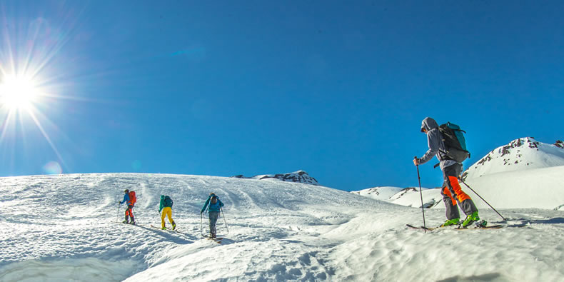 Escuela de esquí en Nevados de Chilln