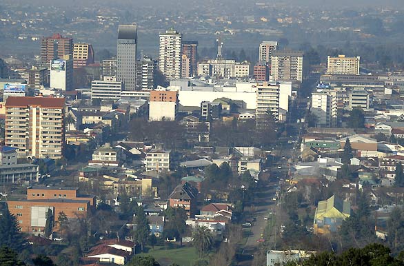 Vista area desde el cerro Nielol - Temuco