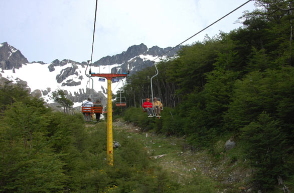 Telesilla al Glaciar Martial - Ushuaia