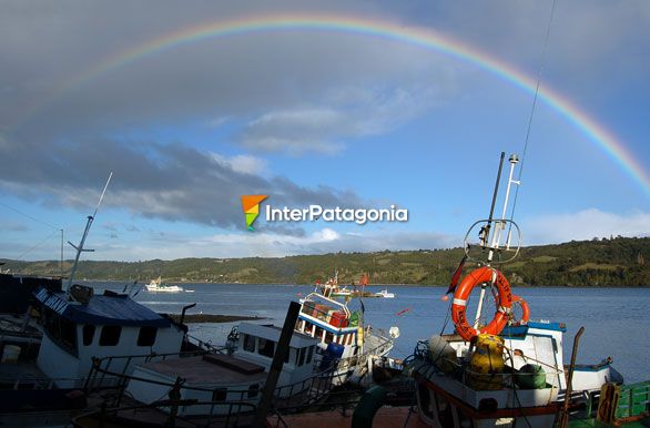 Arco iris en Dalcahue - Castro