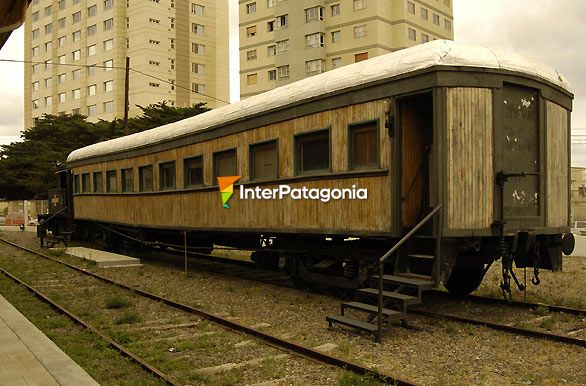 Vagn de tren en el Museo Ferroviario - Comodoro Rivadavia