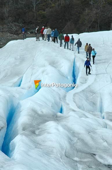 Caminando el glaciar