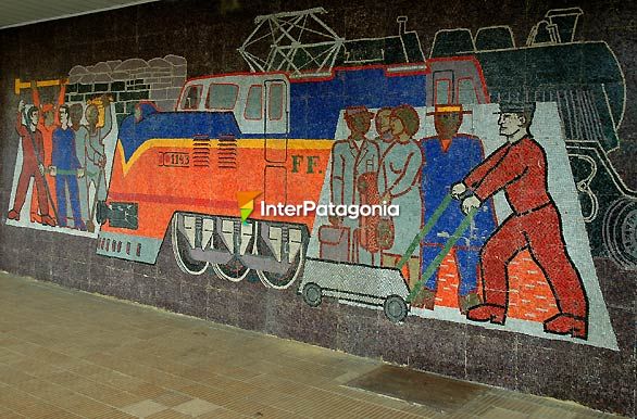 Mural en la estacin de tren - Osorno