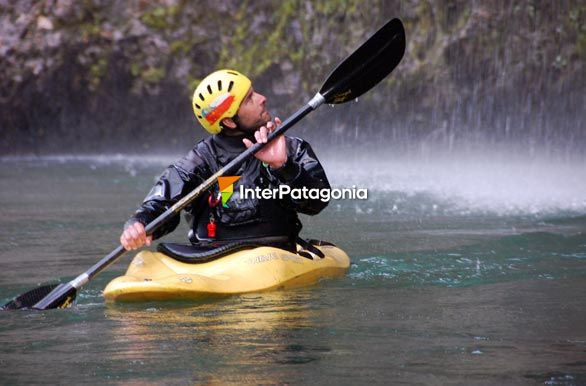 Jorge in his kayak
