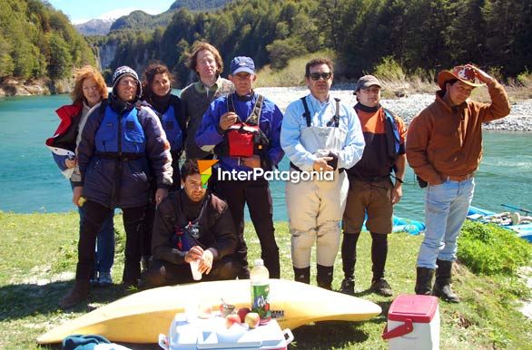 La foto antes de navegar el Palena - Alto Palena