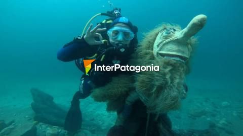 Diving in Lake Moreno