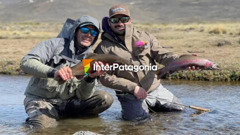 Pesca junto al glaciar