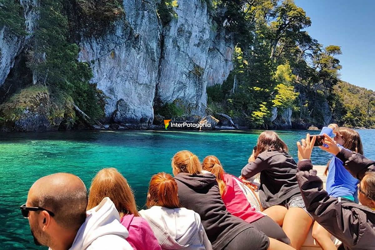 Bosque sumergido en lago traful