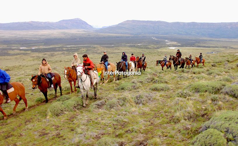 Subiendo el cerro Frias