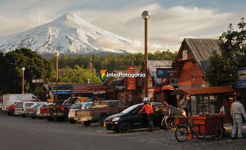 The Villarrica volcano always accompanies