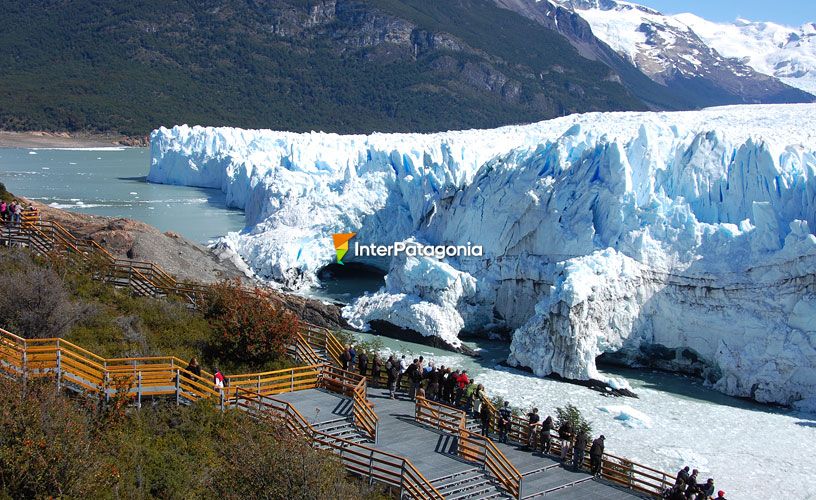 Contemplando el glaciar