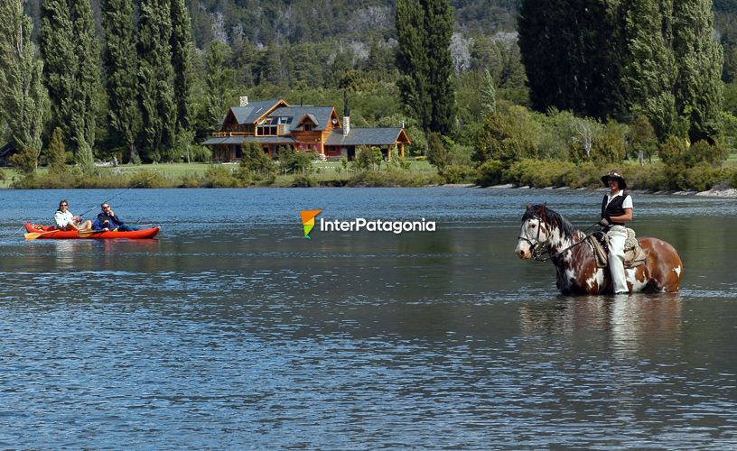 Nadan en el lago con nuestros huéspedes