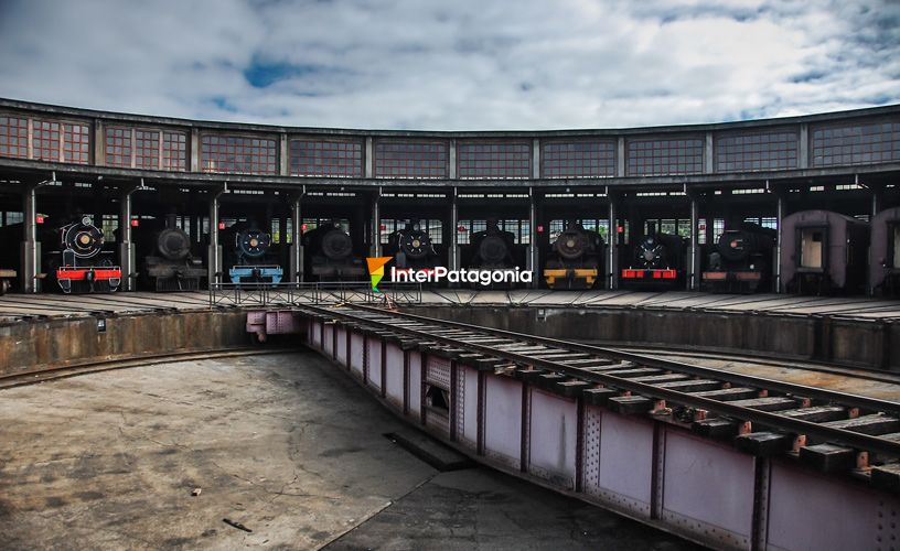 The steam powered vehicles operation center in southern Chile