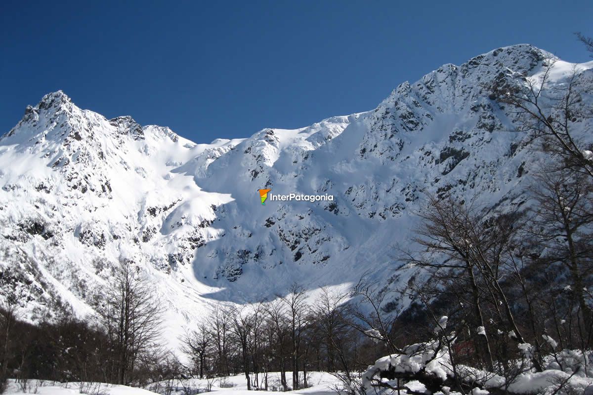 The Blue Ice massif in winter