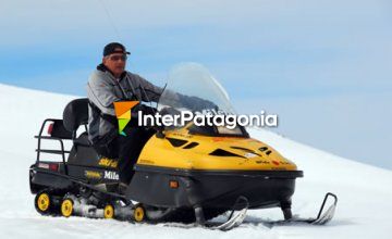 Across the Snow on a Motorcycle