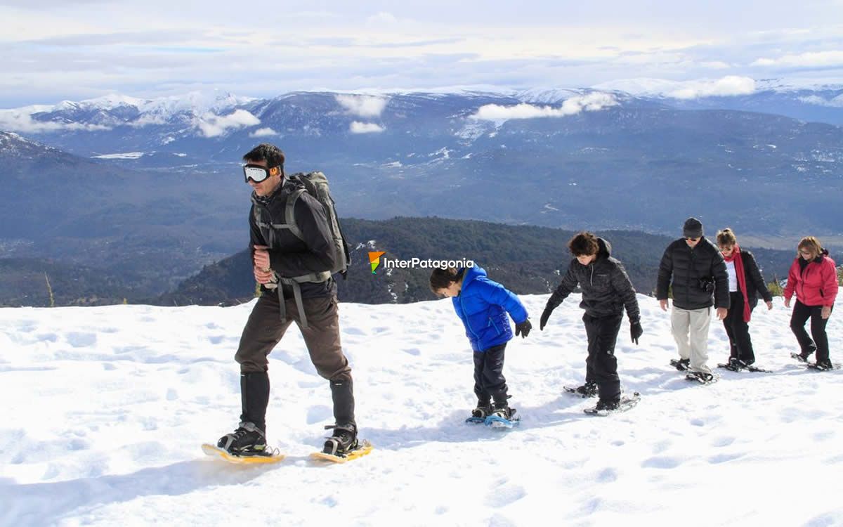 Trekking con raquetas de nieve