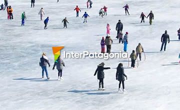 Patinaje sobre hielo en Ushuaia