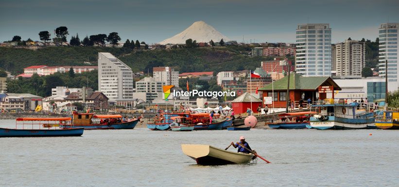 Postal de la baha de Puerto Montt - Puerto Montt