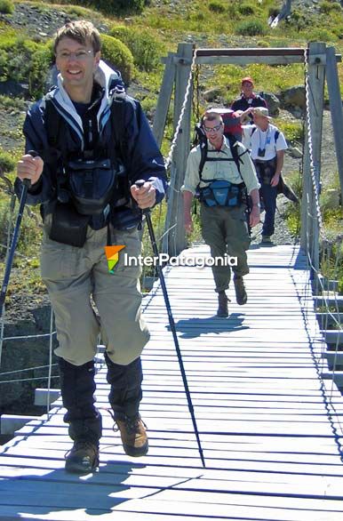 Comenzando la senda por el circuito W - Puerto Natales